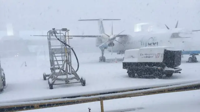 A picture from Glasgow airport on Wednesday morning