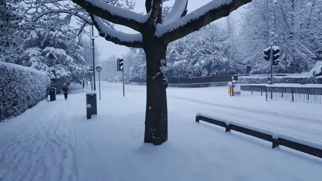 Norwich in the snow