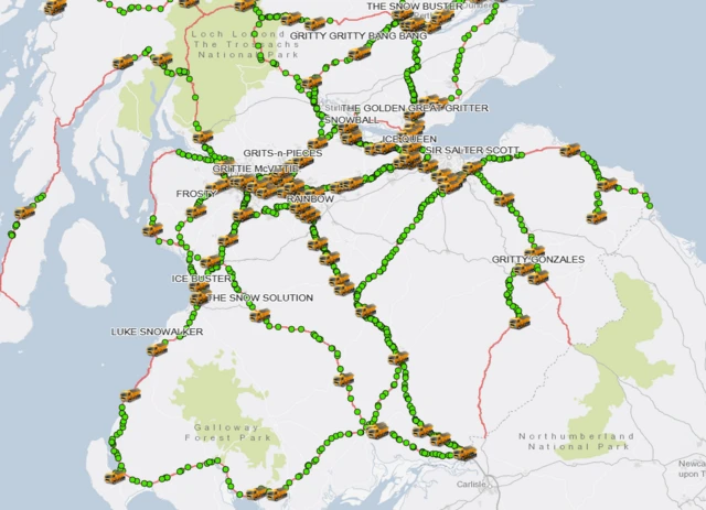 Gritter map