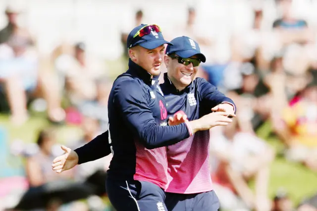 Jason Roy and Eoin Morgan