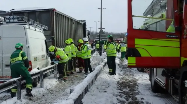 Crash on A1 in Nottinghamshire