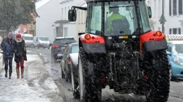 Snow fall in Jersey in 2013