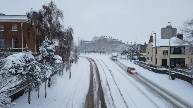 Norwich in the snow