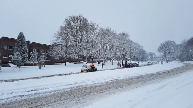 Norwich in the snow