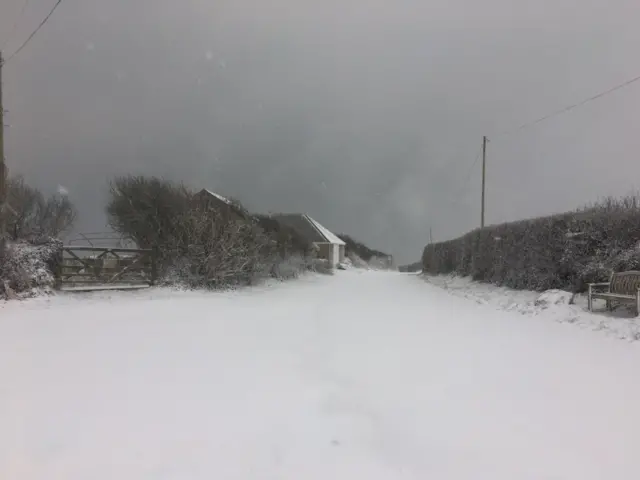 Snow in East Prawle