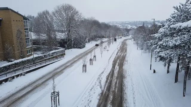 Norwich in the snow