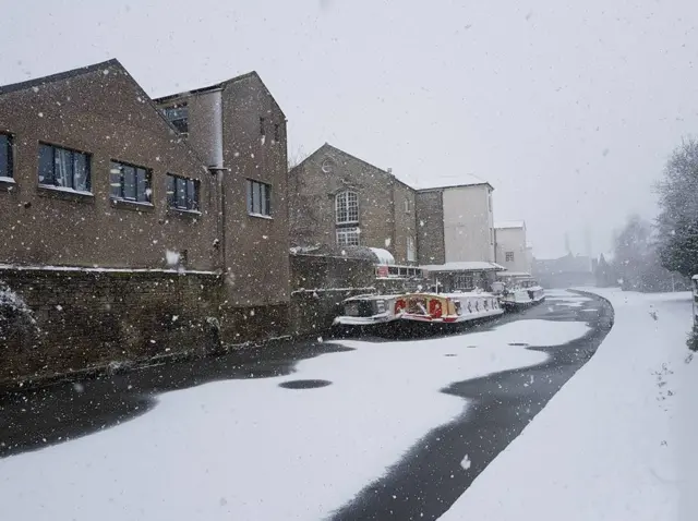 Snow on the canal