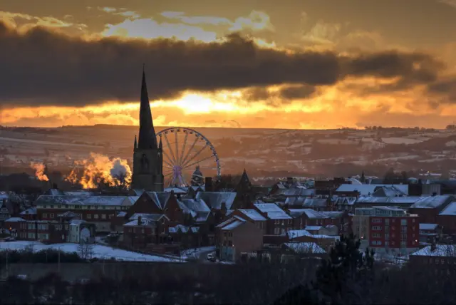 Chesterfield in the snow