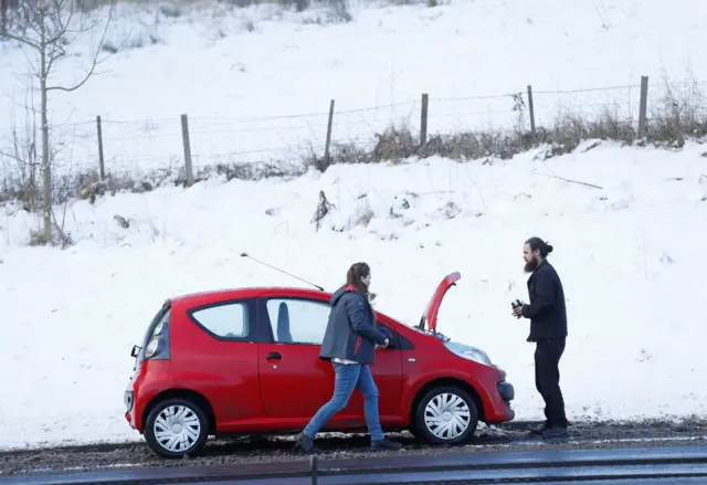 Broken down car 28 February 2018