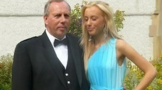 Dennis Robertson with his daughter Caroline