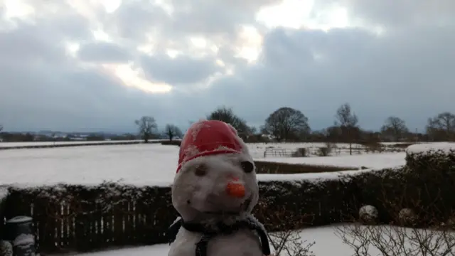 Snowman in Alfreton