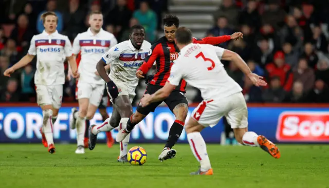 Joshua King scores for Bournemouth