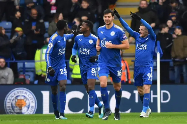 Leicester celebrate