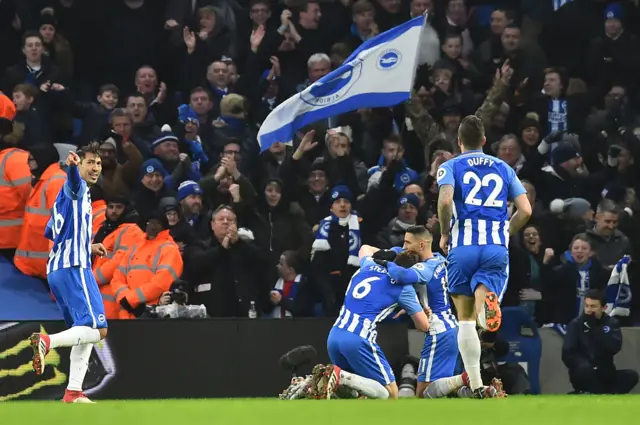 Pascal Gross scores for Brighton