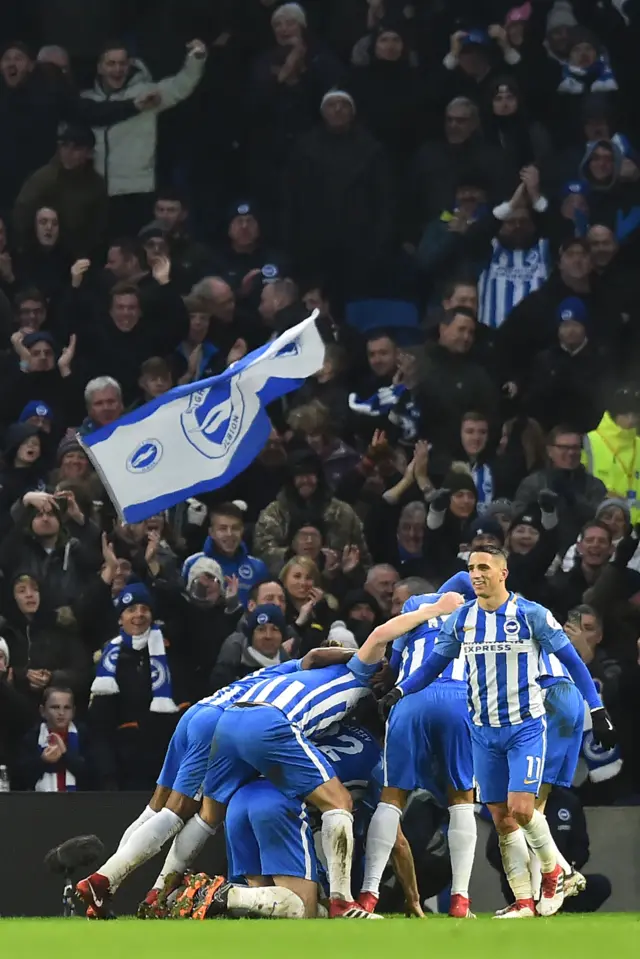 Pascal Gross scores for Brighton