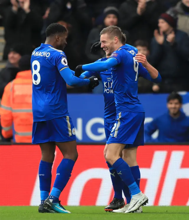 Leicester celebrate