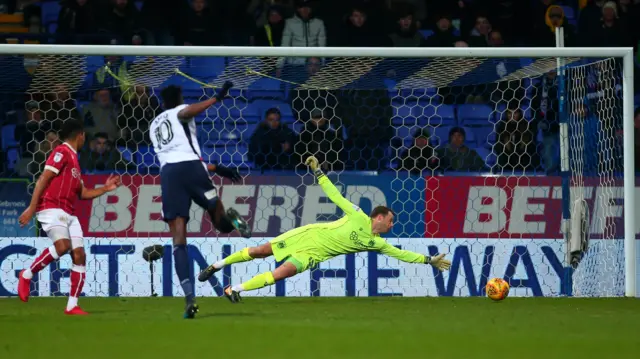 Sammy Ameobi scores against Bristol City