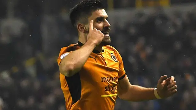 Ruben Neves celebrates