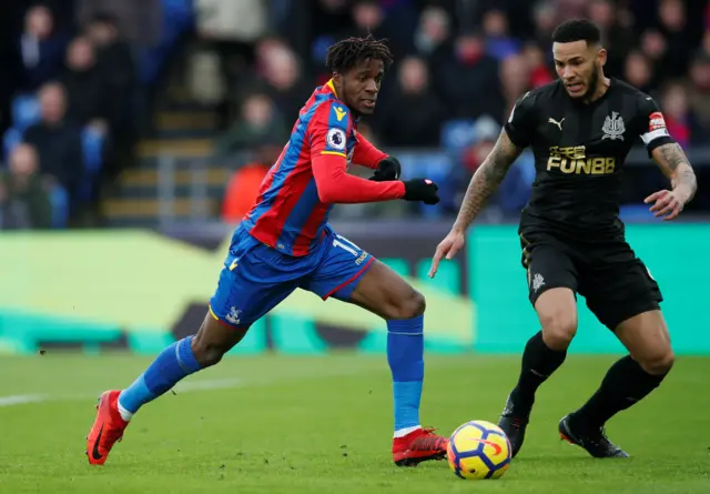 Wilfred Zaha of Crystal Palace