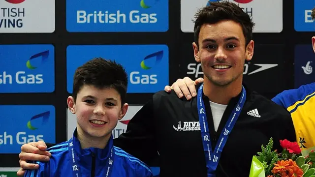 Matthew Dixon (left) and Tom Daley