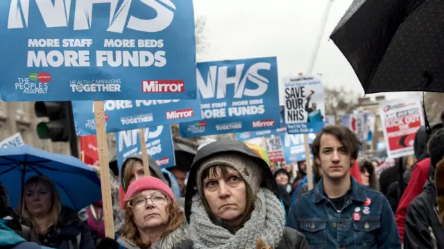 NHS protest