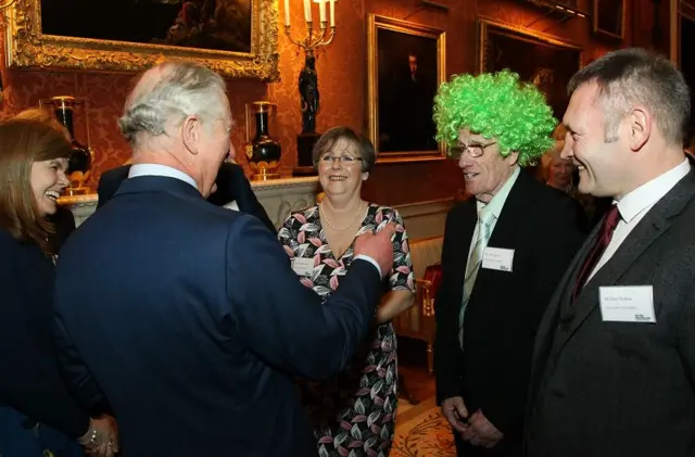 John Burkill with Prince Charles