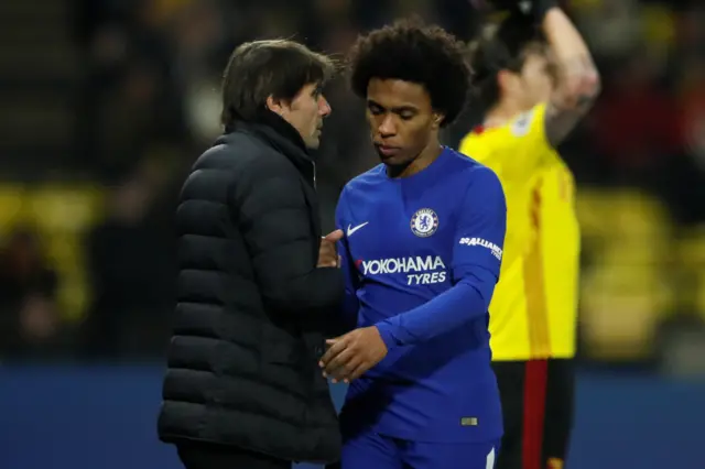 Antonio Conte is forced into an early change