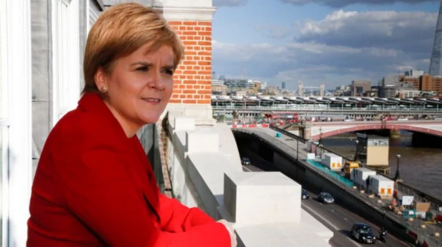 Nicola Sturgeon performed the official opening ceremony at Scotland House in London