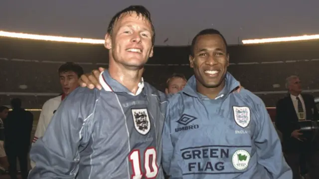 Teddy Sheringham and Les Ferdinand