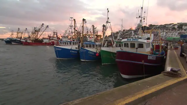 Boats in Plymouth Harbour