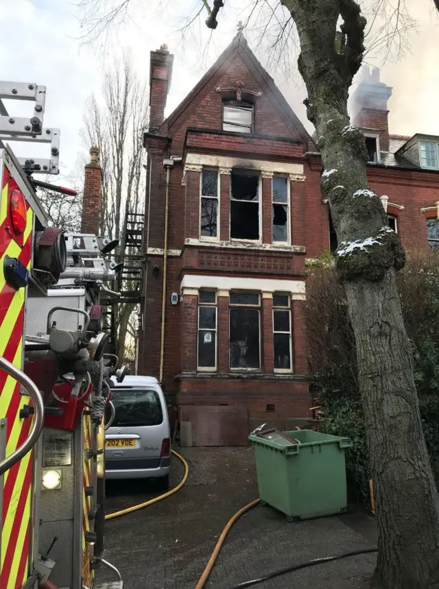 House fire in Handsworth