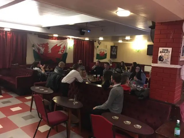 Connah's Quay Labour Club, picture of around a dozen people sitting