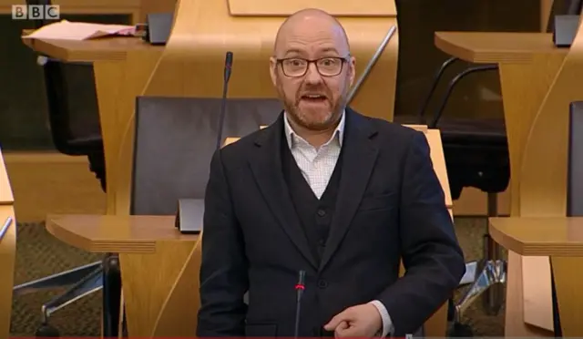 Scottish Green Party co-convner Patrick Harvie