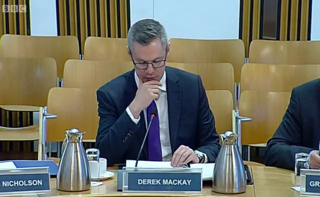 Finance Secretary Derek Mackay