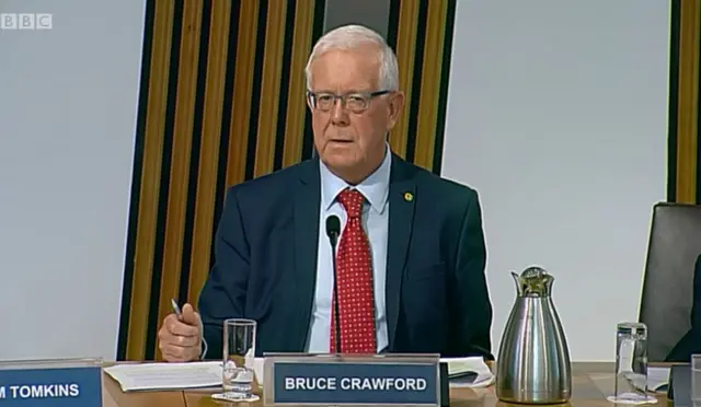 Committee convener Bruce Crawford