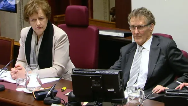 Dame Una O'Brien and Sir Patrick Coghlin