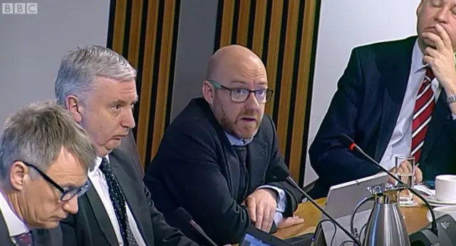 Scottish Green Party co-convener Patrick Harvie