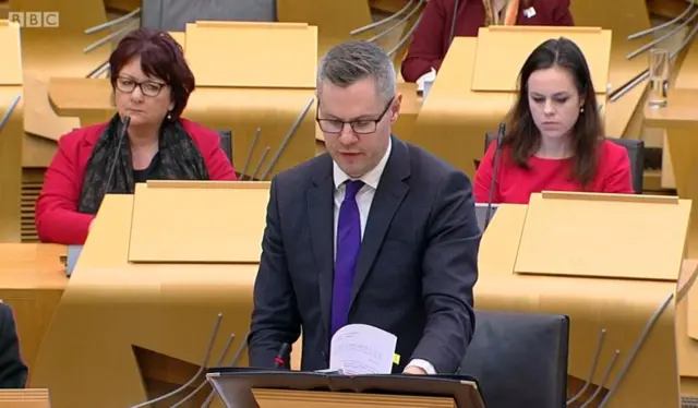 Finance Secretary Derek Mackay