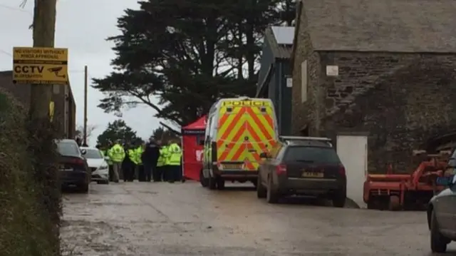 Raid at Cornish farm