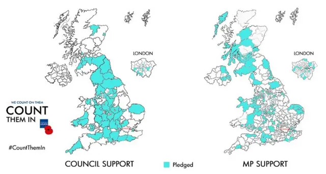 #CountThemIn map