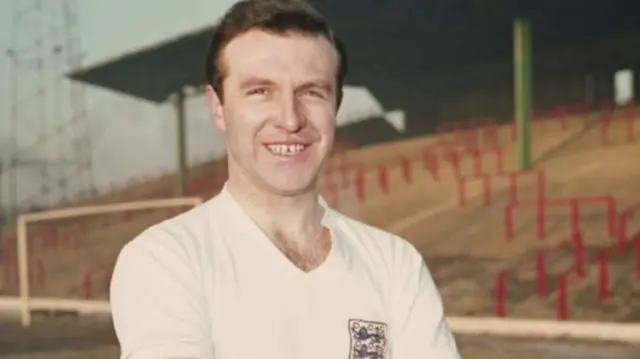 Jimmy Armfield in an England kit