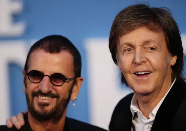 Ringo Starr and Paul McCartney