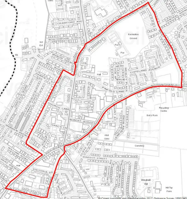 Map of Stapleford