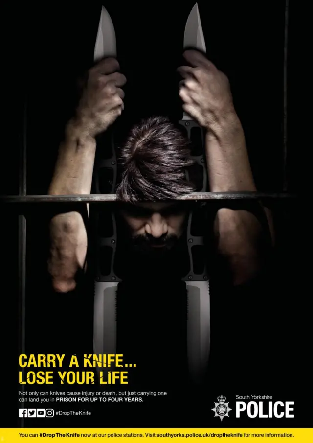 Knife crime poster