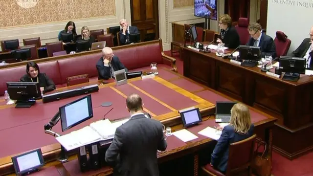 View across the senate chamber