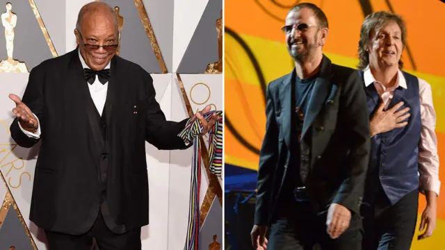 Quincy Jones, Sir Ringo Starr and Sir Paul McCartney