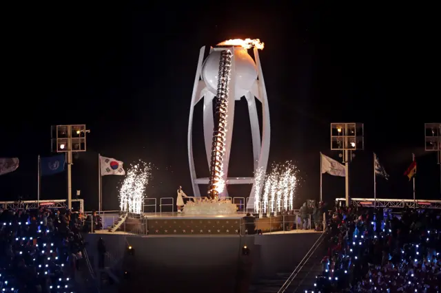 The Olympic torch