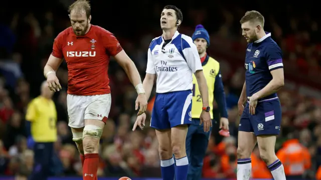 Alun Wyn Jones and Finn Russell