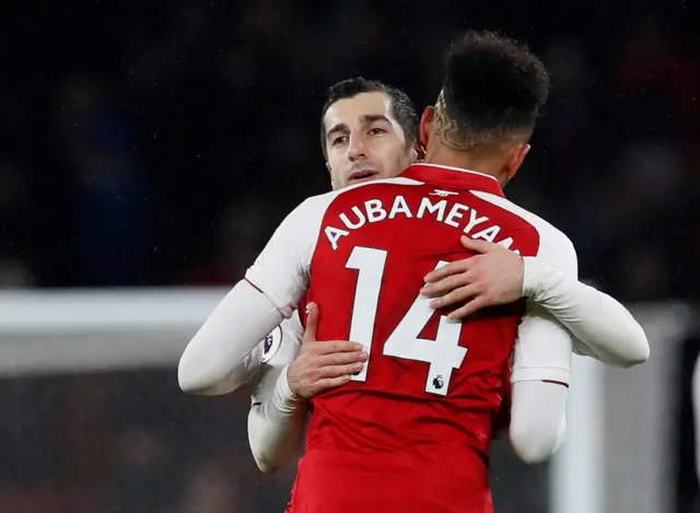 Henrikh Mkhitaryan and Pierre-Emerick Aubameyang