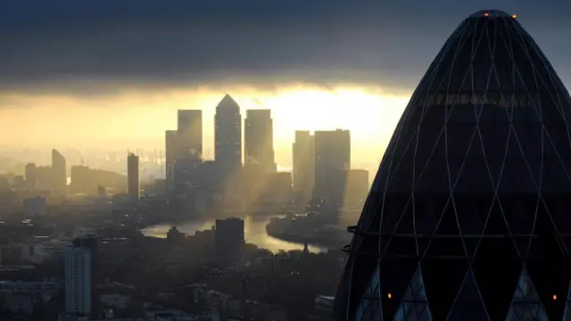 Gherkin and London's city skyline